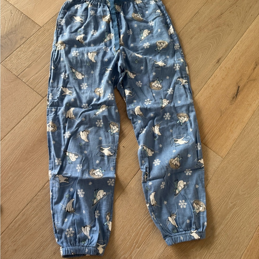 Old Navy Blue Pajama Pants with Dog Print